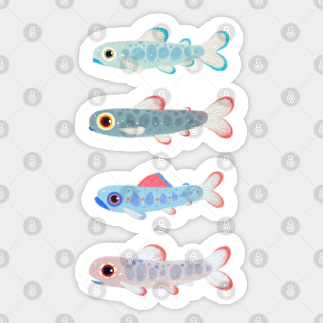 Trout Sticker by pikaole